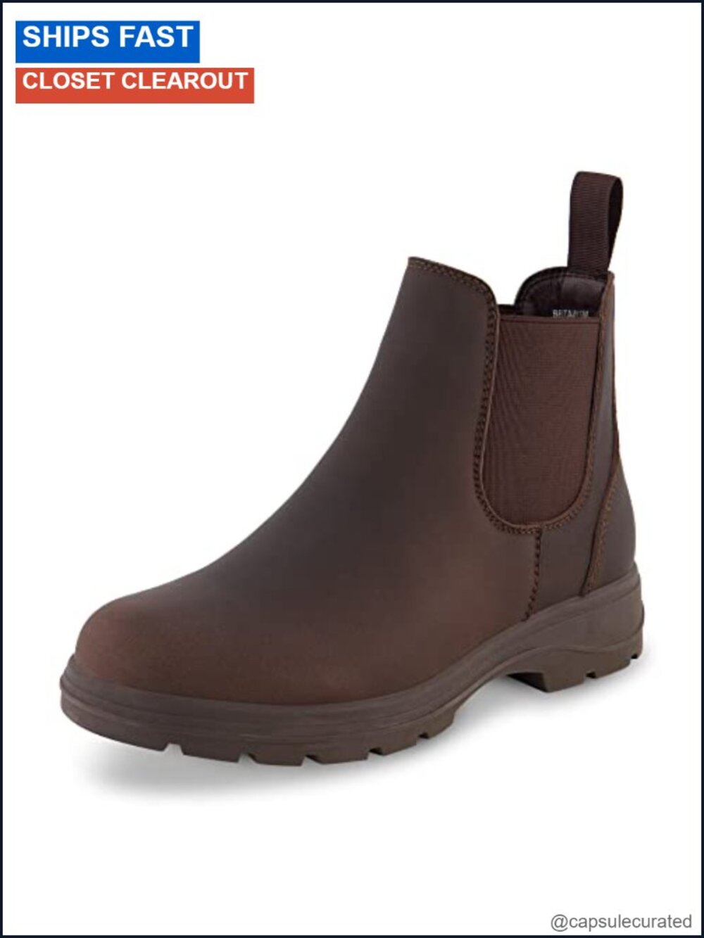 Vegan Leather Chelsea Boots, Memory Foam Ankle Boots, Non-Slip Sole, Perfect